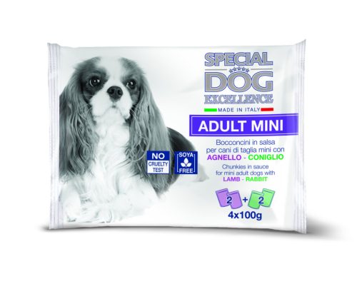 Special Dog Excellence Adult Mini Alutasak 4x100g Báránnyal, Nyúllal Szószban