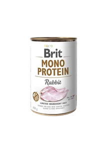 Brit Mono Protein Nyúl 400g Kutyakonzerv 