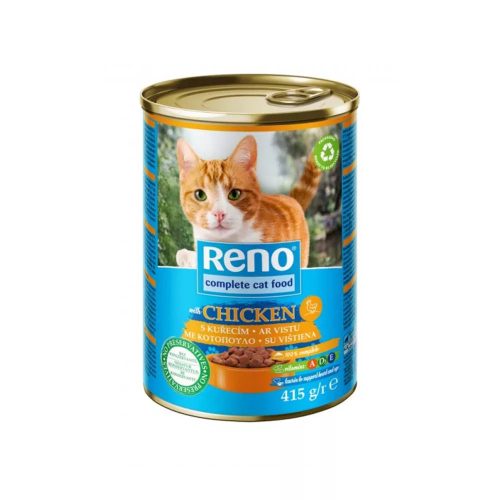 Reno Cat 415g Csirkés konzerv felnőtt macskák részére