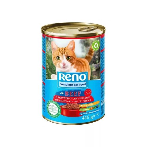 Reno Cat 415g Marhás konzerv felnőtt macskák részére