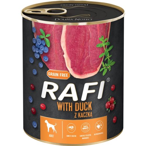 Rafi 800g Adult Pate Kacsa Kék és Vörösáfonyával Kutyakonzerv