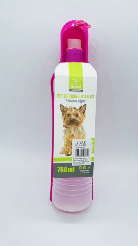 Kutyaitató palack 750ml PINK