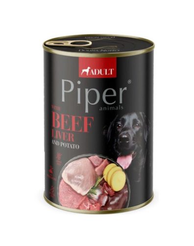 Piper 400g Marhamáj és Burgonya 65% hústartalom Kutyakonzerv