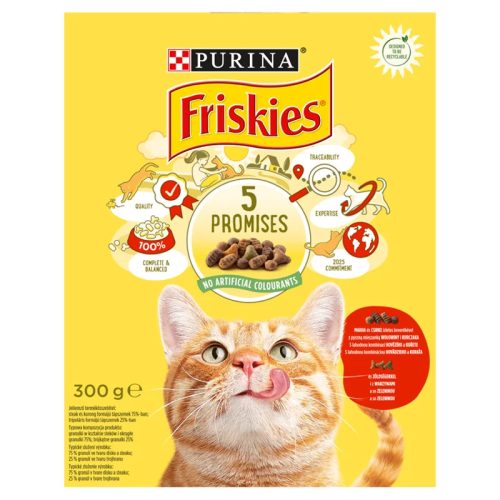 Friskies 300g Marha száraz macskaeledel