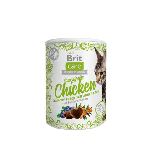 Brit Care Cat Snack Superfruits Csirke 100g