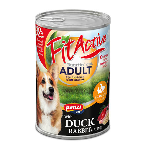 Panzi FitActive DOG 1240g konzerv Kacsa-Nyúl