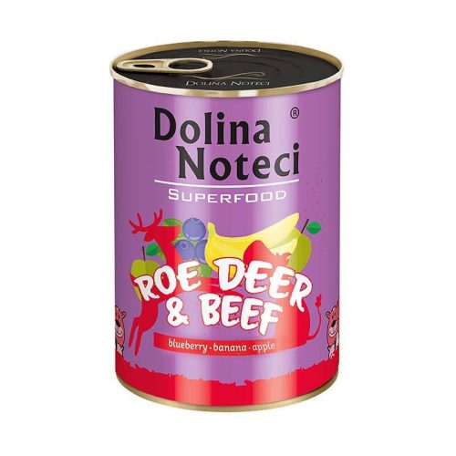 Dolina Noteci SuperFood 400g Őz és Marha Kutyakonzerv