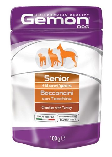 Gemon Dog Alutasak 100g Senior Pulyka